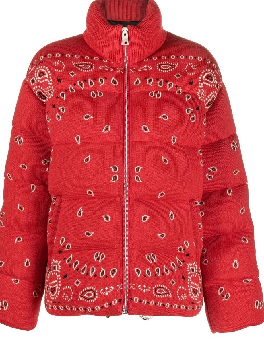 Cheap Women Alanui bandana-print jacket puffer 0804
